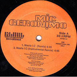 Mic Geronimo Masta I.C (Remix) / Shit's Real (Remix) USED VINYL 12INCH PROMO