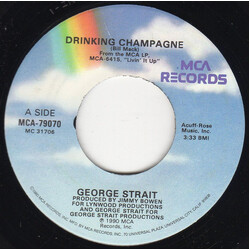 George Strait Drinking Champagne VINYL 7" USED