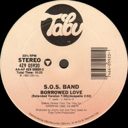 The S.O.S. Band Borrowed Love / Weekend Girl USED VINYL 12INCH 33 S RPM STEREO