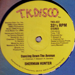 Sherman Hunter Dancing Down The Avenue USED VINYL 12INCH 33 S RPM