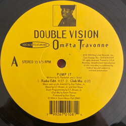 Double Vision (38) / Ometa Travonne Pump It USED VINYL 12INCH 33 S RPM STEREO