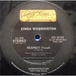 Zinga Washington Respect VINYL 12" USED