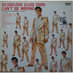 Elvis Presley 50,000,000 Elvis Fans Can't Be Wrong (Elvis' Gold Records, Vol. 2) Vinyl LP USED