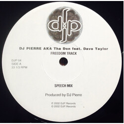 DJ Pierre / Tha Don / Dave Taylor Freedom Track USED VINYL 12INCH PROMO