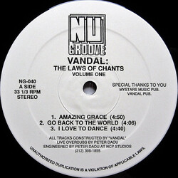 Vandal The Laws Of Chants Volume One USED VINYL 12INCH 33 S RPM STEREO