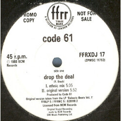 Code 61 Drop The Deal VINYL 12" USED
