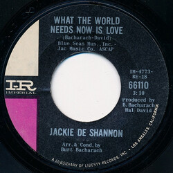 Jackie DeShannon What The World Needs Now Is Love USED VINYL 7INCH SINGLE STYRENE
