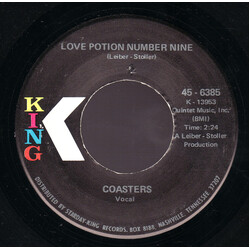 The Coasters Love Potion Number Nine / D. W. Washburn USED VINYL 7INCH SINGLE 45 RPM