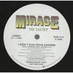 The System I Don't Run From Danger Vinyl 12" USED