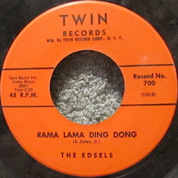 The Edsels Rama Lama Ding Dong / Bells USED VINYL 7INCH 45 RPM REISSUE