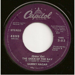 Sammy Hagar (Sittin' On) The Dock Of The Bay USED VINYL 7INCH 45 RPM SINGLE