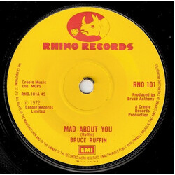 Bruce Ruffin Mad About You USED VINYL 7INCH 45 RPM SINGLE