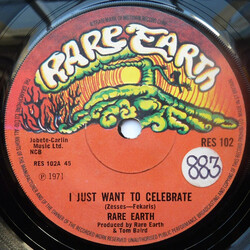 Rare Earth I Just Want To Celebrate USED VINYL 7INCH 45 RPM SINGLE