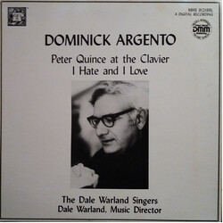 Dominick Argento Peter Quince At The Clavier / I Hate And I Love Vinyl LP USED