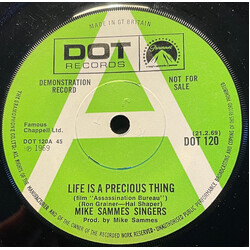 Mike Sammes Singers Life Is A Precious Thing - Assassination Trot USED VINYL 7INCH 45 RPM SINGLE PROMO