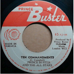 Prince Buster's All Stars Ten Commandments / Pharaoh House Crash USED VINYL 7INCH 45 RPM SINGLE