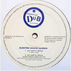 Dubtribe Sound System We Used To Dance USED VINYL 12INCH 33 S RPM
