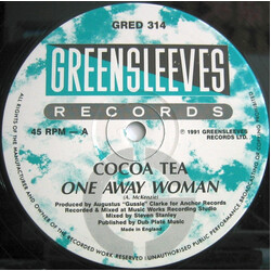 Cocoa Tea One Away Woman USED VINYL 12INCH 45 RPM MAXI-SINGLE