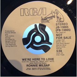 Ronnie Milsap We're Here To Love / It's Christmas Vinyl 7" USED