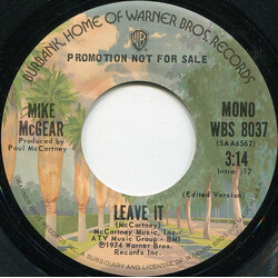 Mike McGear Leave It Vinyl 7" USED