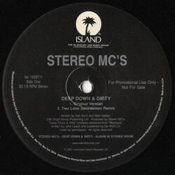 Stereo MC's Deep Down & Dirty VINYL 12" USED