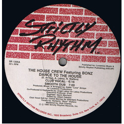 The House Crew (3) / Bonz Dance To The House USED VINYL 12INCH 33 S RPM