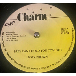 Foxy Brown (2) Baby Can I Hold You Tonight USED VINYL 12INCH 45 RPM