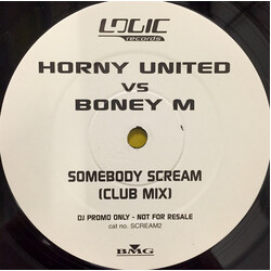 Horny United / Boney M. Somebody Scream USED VINYL 12INCH 45 RPM PROMO