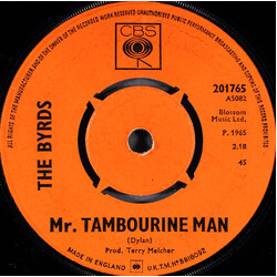 The Byrds Mr. Tambourine Man USED VINYL 7INCH 45 RPM SINGLE