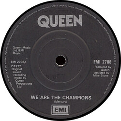 Queen We Are The Champions USED VINYL 7INCH 45 RPM SINGLE REPRESS