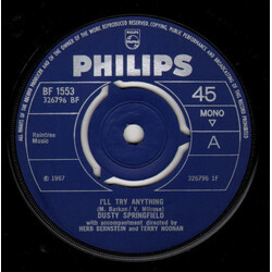 Dusty Springfield I'll Try Anything VINYL 7" USED