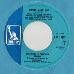 Creedence Clearwater Revival Proud Mary / Born On The Bayou USED VINYL 7INCH 45 RPM SINGLE