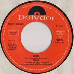 Cream (2) Badge USED VINYL 7INCH 45 RPM SINGLE