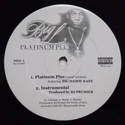 Big L Platinum Plus VINYL 12" USED