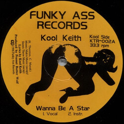 Kool Keith Wanna Be A Star USED VINYL 12INCH 33 S RPM
