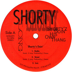 Shorty Long Shorty'z Doin' His Own Thang VINYL 12" USED