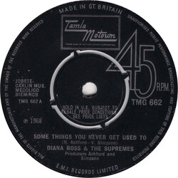The Supremes Some Things You Never Get Used To USED VINYL 7INCH 45 RPM SINGLE
