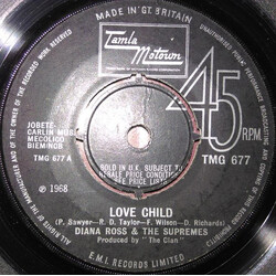 The Supremes Love Child USED VINYL 7INCH 45 RPM SINGLE