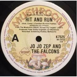 Jo Jo Zep and the Falcons Hit And Run USED VINYL 7INCH 45 RPM SINGLE
