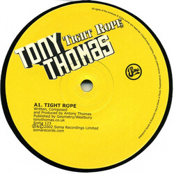 Tony Thomas Tight Rope EP USED VINYL 12INCH 33 S RPM EP