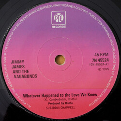 Jimmy James & The Vagabonds Whatever Happened To The Love We Knew USED VINYL 7INCH 45 RPM SINGLE
