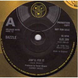 Dazzle (6) Jim'll Fix It USED VINYL 7INCH 45 RPM PROMO