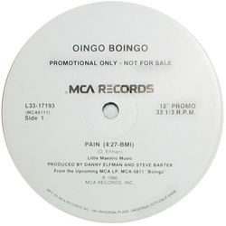 Oingo Boingo Pain Vinyl 12" USED