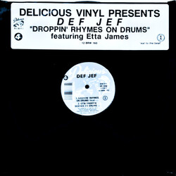Def Jef Droppin' Rhymes On Drums USED VINYL 12INCH PROMO STEREO