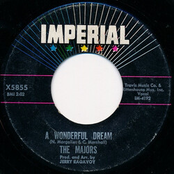 The Majors A Wonderful Dream / Time Will Tell USED VINYL 7INCH 45 RPM