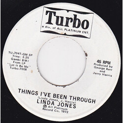 Linda Jones Things I've Been Through / Fugitive From Love USED VINYL 7INCH 45 RPM SINGLE PROMO