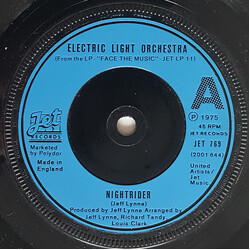 Electric Light Orchestra Nightrider USED VINYL 7INCH 45 RPM SINGLE