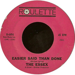 The Essex Easier Said Than Done / Are You Going My Way USED VINYL 7INCH 45 RPM SINGLE STYRENE