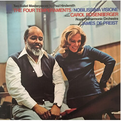 Paul Hindemith / Carol Rosenberger / The Royal Philharmonic Orchestra / James DePreist The Four Temperaments / Nobilissima Visione Vinyl LP USED