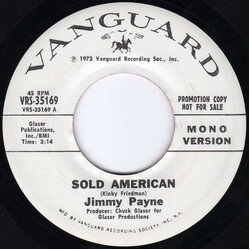 Jimmy Payne Sold American Vinyl 7" USED